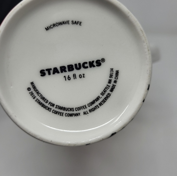 Starbucks 2016 Holiday Ornament Christmas Tall Coffee Tea Mug Cup 16 oz - Picture 6 of 6